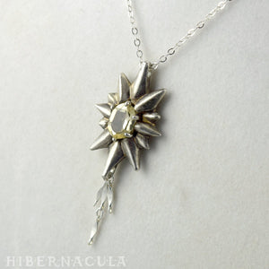 The Star -- Silver & Gemstone Pendant & Chain | Hibernacula