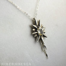 Load image into Gallery viewer, The Star -- Silver &amp; Gemstone Pendant &amp; Chain | Hibernacula
