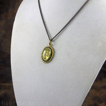 Load image into Gallery viewer, Athena -- Brass Pendant with Original Artwork | Hibernacula
