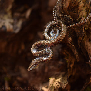 Serpent of Wisdom -- Pendant In Bronze or Silver | Hibernacula