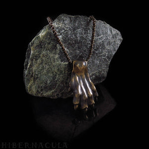 Pounce -- Cat Paw Pendant in Bronze or Silver | Hibernacula
