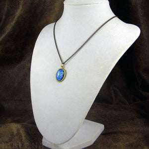 Moon Jelly -- Brass Pendant with Original Artwork | Hibernacula