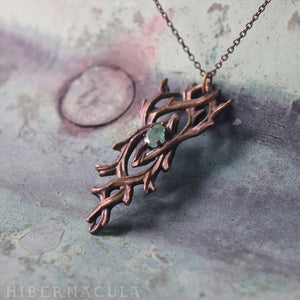As Above So Below -- Hermetic Bronze & Emerald Pendant | Hibernacula