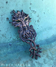 Load image into Gallery viewer, Key of the Green Man -- Pendant in Bronze or Silver | Hibernacula
