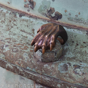 Pounce -- Cat's Paw Ring in Bronze or Silver | Hibernacula