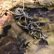 Load image into Gallery viewer, The Briar Thornbraid -- Thorn Puzzle Necklace in Bronze or Silver | Hibernacula
