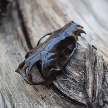 Load image into Gallery viewer, Ferocity -- Mink/Mustelidae Skull -- Bronze Pendant | Hibernacula
