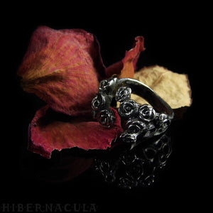 Hedge Rose -- Wrap Ring in Bronze or Silver | Hibernacula