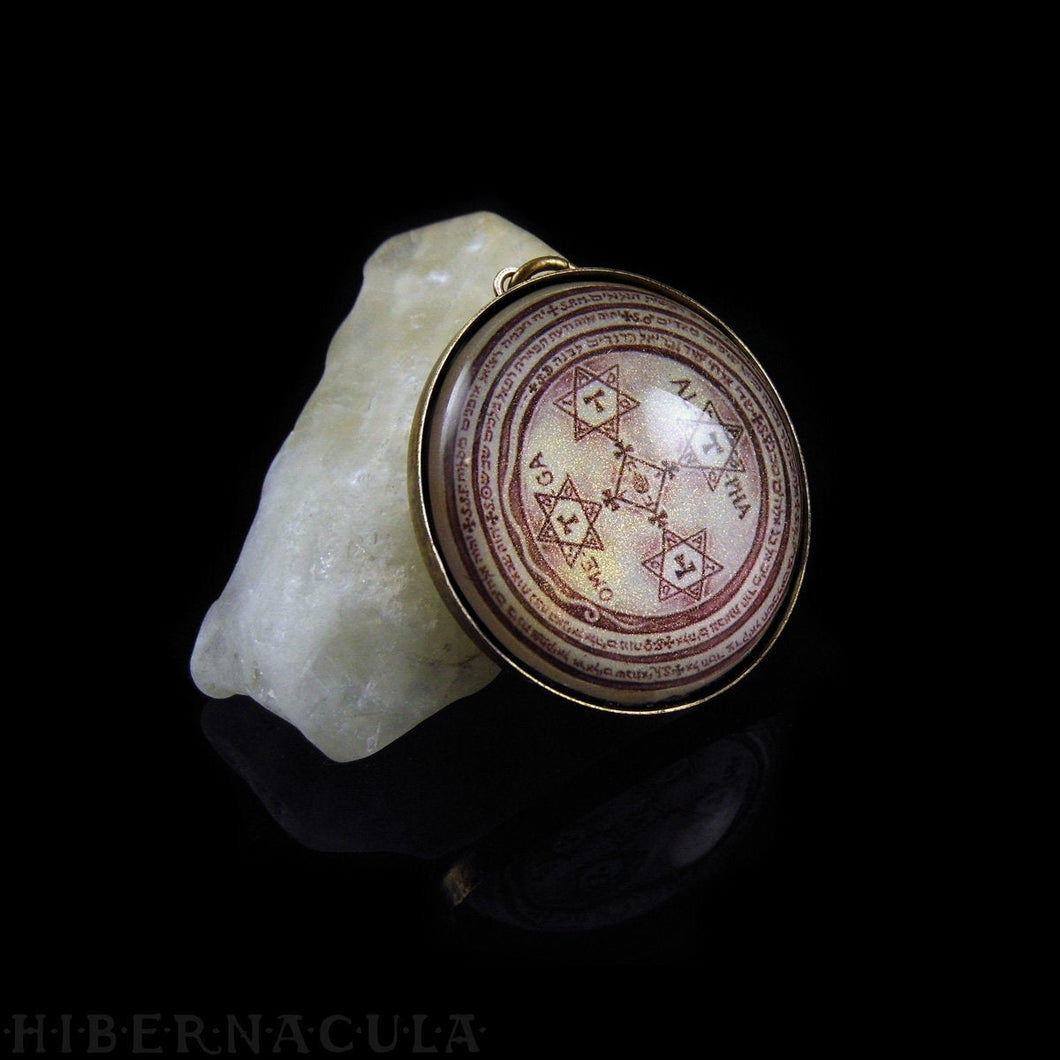 The Magic Circle of Solomon -- Brass Pendant | Hibernacula