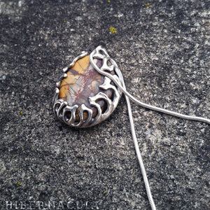 Primordia -- Picture Jasper Pendant in Bronze or Silver | Hibernacula