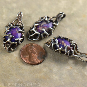 Dreamstone -- Violet Imperial Jasper & Silver Pendant | Hibernacula