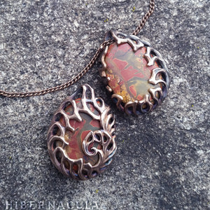 Primordia -- Picture Jasper Pendant in Bronze or Silver | Hibernacula