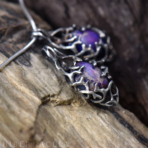 Dreamstone -- Violet Imperial Jasper & Silver Pendant | Hibernacula