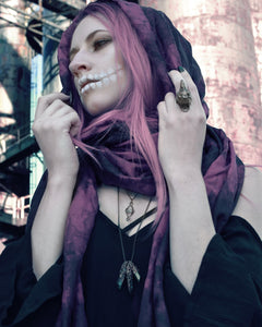 Raven Quartz -- Crystal & Filigree Pendant | Hibernacula