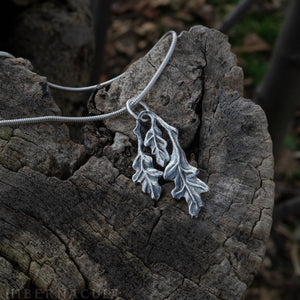 Oak Leaf -- Pendant in Bronze or Silver | Hibernacula