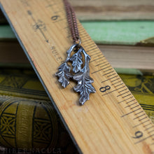 Load image into Gallery viewer, Oak Leaf -- Pendant in Bronze or Silver | Hibernacula
