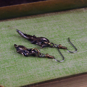 Prima Materia: Seed and Sprout -- Alchemical Earrings in Bronze or Silver | Hibernacula