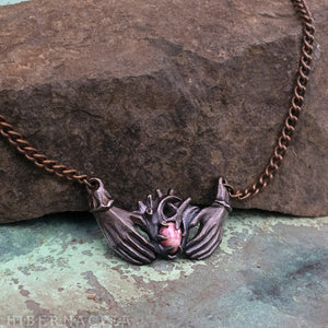 Claddagh Necklace -- Traditional Celtic Friendship Talisman in Bronze or Silver | Hibernacula