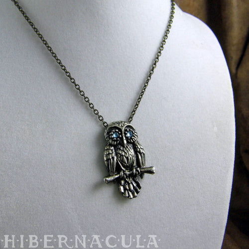Spirit Owl -- Wise Totem Pendant in Silver | Hibernacula