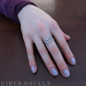 Berkana -- Birch Tree Wrap Ring in Bronze or Silver | Hibernacula