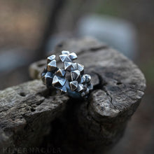 Load image into Gallery viewer, Octohedron -- Wrap Ring In Bronze or Silver | Hibernacula
