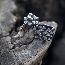 Load image into Gallery viewer, Octohedron -- Wrap Ring In Bronze or Silver | Hibernacula
