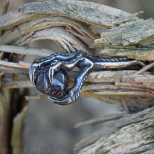 Load image into Gallery viewer, Witch&#39;s Talon -- Garnet with Bronze or Silver Talon | Hibernacula
