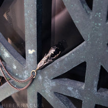 Load image into Gallery viewer, Blackfell Pendulum -- Jet Pendant in Bronze or Silver | Hibernacula
