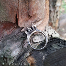 Load image into Gallery viewer, Scavenger -- Tooth Ring in Bronze or Silver | Hibernacula
