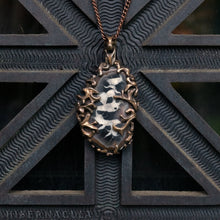 Load image into Gallery viewer, Septarian Egg -- Septarian Nodule Amulet in Bronze | Hibernacula
