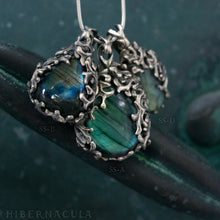 Load image into Gallery viewer, Night in the Forest -- Labradorite in Bronze or Silver | Hibernacula

