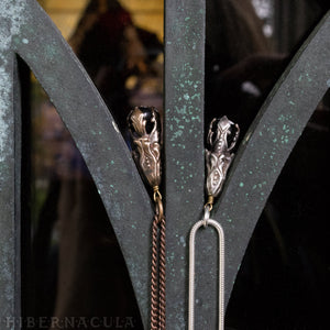 Blackfell Pendulum -- Jet Pendant in Bronze or Silver | Hibernacula