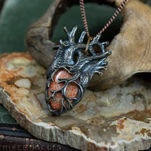 Load image into Gallery viewer, Heart of the Ocean -- Fossil Coral in Bronze or Silver | Hibernacula
