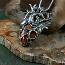Load image into Gallery viewer, Heart of the Ocean -- Fossil Coral in Bronze or Silver | Hibernacula
