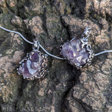 Load image into Gallery viewer, Castle Amethyst Amulet -- Pendant in Silver | Hibernacula
