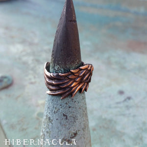 Guardian Angel -- Ring In Bronze or Silver | Hibernacula