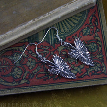 Load image into Gallery viewer, Grace -- Feather Earrings in Bronze or Silver | Hibernacula
