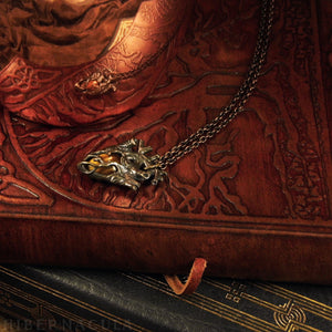 Heart of the Beast -- Tiger's Eye Miniature Anatomical Pendant | Hibernacula