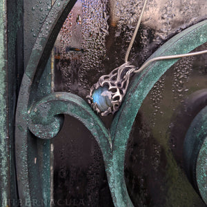 Raindrop Amulet --  Labradorite in Bronze or Sterling Silver | Hibernacula