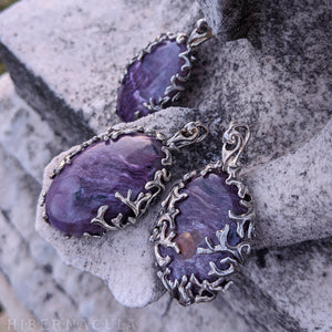 Purple Charoite Amulet -- Sterling Silver | Hibernacula