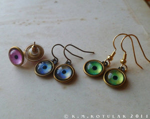 Numina Iris Earrings -- Stud/Hook with 35 Iris Designs | Hibernacula