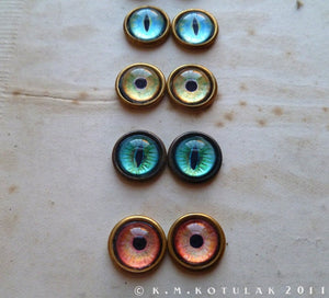 Numina Iris Earrings -- Animal Eye Variations | Hibernacula