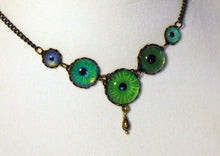 Load image into Gallery viewer, Emerald Glade -- Numina Iris Necklace | Hibernacula
