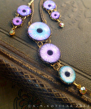 Load image into Gallery viewer, Azure -- Numina Iris Necklace &amp; Earring Set | Hibernacula
