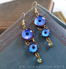 Load image into Gallery viewer, Sapphire Sky -- Numina Iris Earrings | Hibernacula
