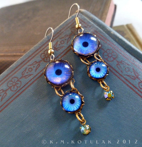 Sapphire Sky -- Numina Iris Earrings | Hibernacula