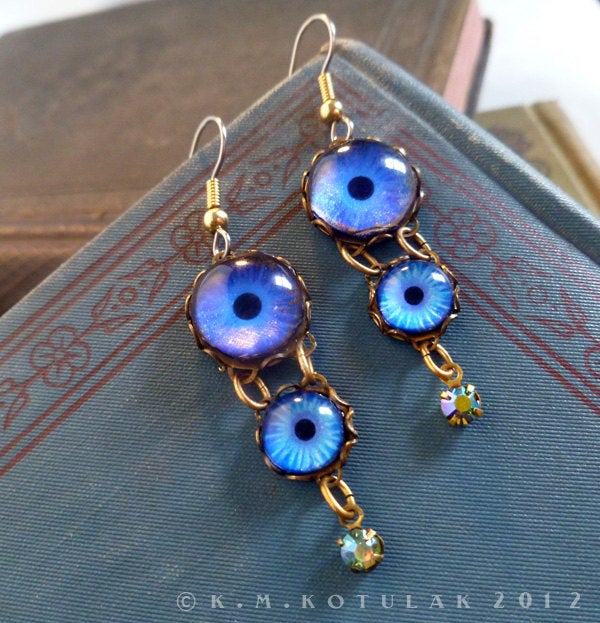 Sapphire Sky -- Numina Iris Earrings | Hibernacula