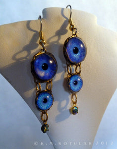 Sapphire Sky -- Numina Iris Earrings | Hibernacula