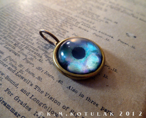 Iris Charm -- Lagoon Blue / Medium Pendant | Hibernacula