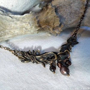 Prima Materia: River -- Alchemical Necklace in Bronze or Silver | Hibernacula